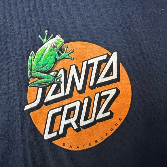 Santa Cruz Skate Boards Nature Graphic Skating T-Shirt Navy size medium - Picture 2 of 5